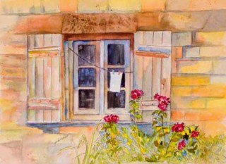 Cottage Window by Judi Moreo